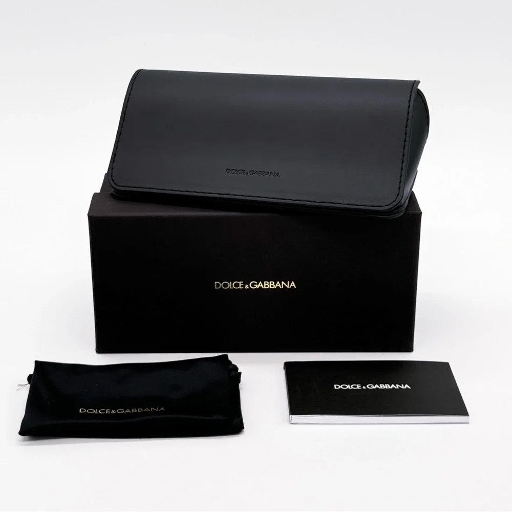 NEW DOLCE&GABBANA DG2305 01/87 OVERSIZED BLACK WOMEN SUNGLASSES DOLCE&GABBANA